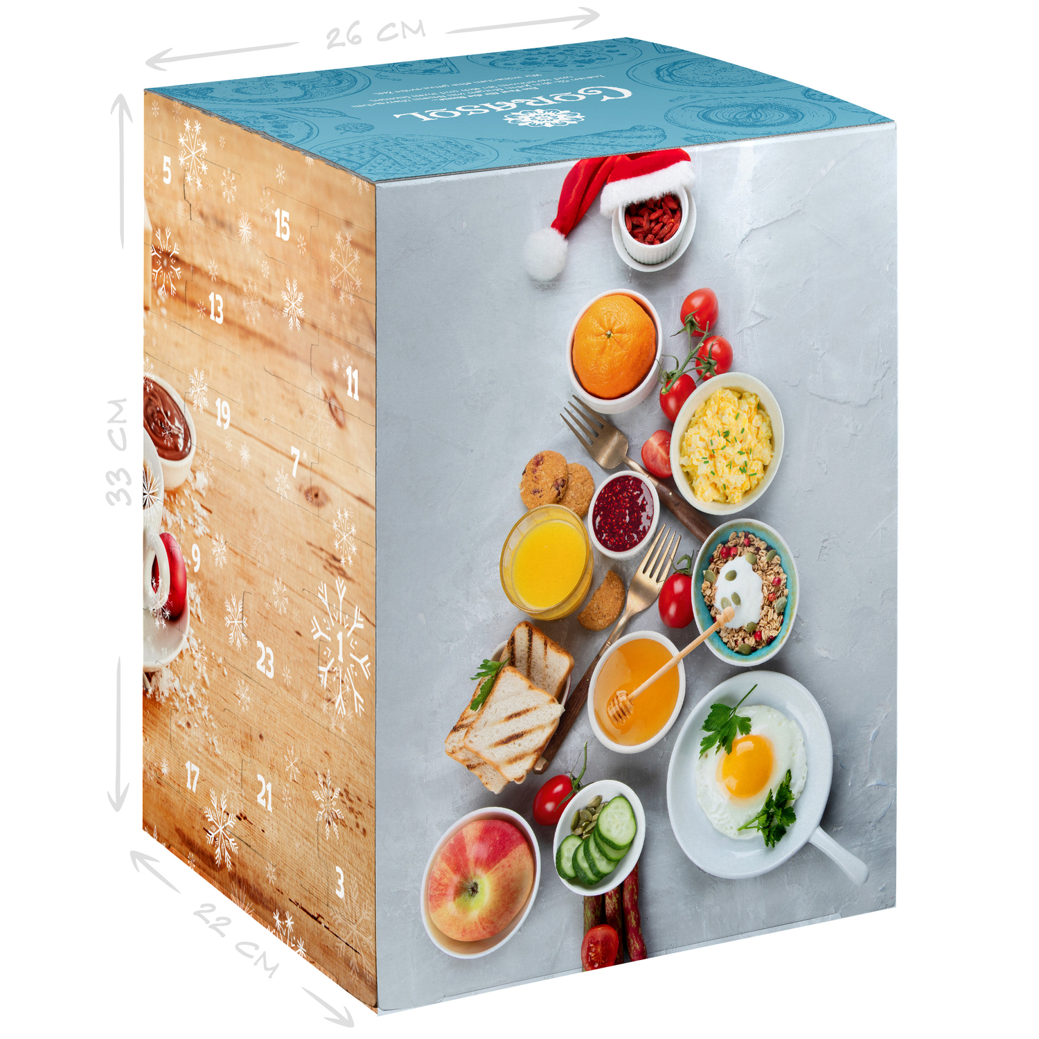 Premium Frühstücks-Mix Adventskalender 24 kulinarische Highlights von süß bis herzhaft